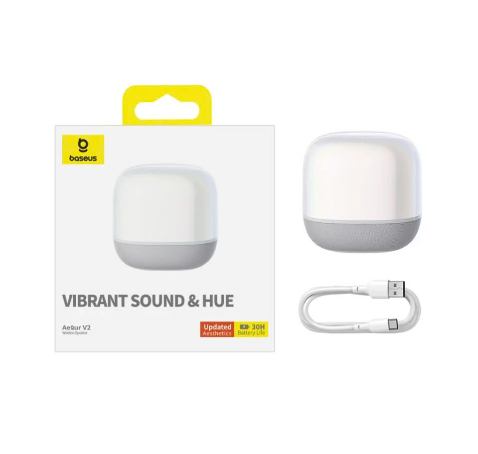 Loa Bluetooth Không Dây Baseus AeQur V2 Wireless Speaker 20W Âm Thanh Sống Động 360 Độ°- hàng chính hãng
