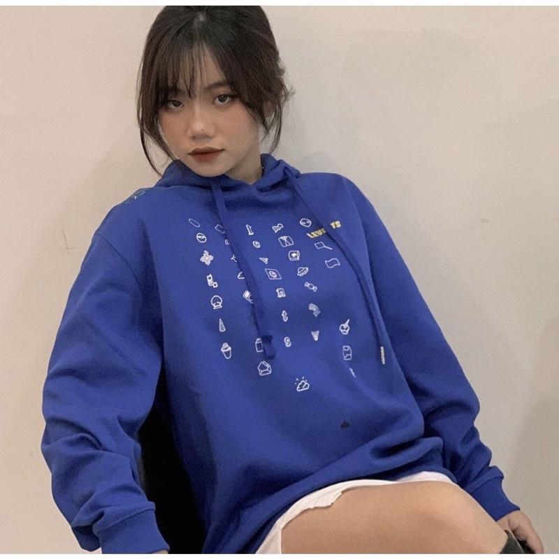 Áo khoác hoodie space galaxy Áo nỉ hoodie màu xanh full tag Hany shop