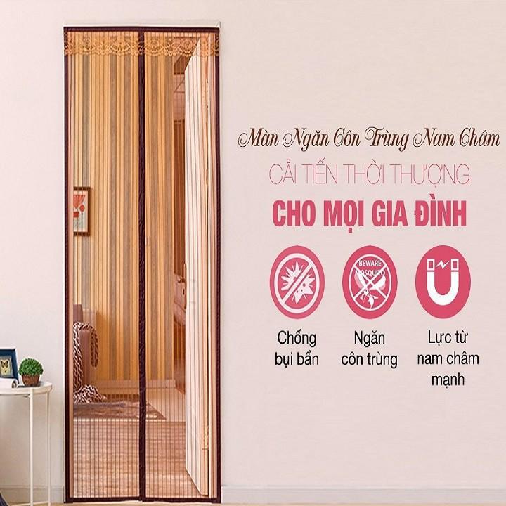 Rèm cửa chống muỗi côn trùng nam châm từ tính dính chặt