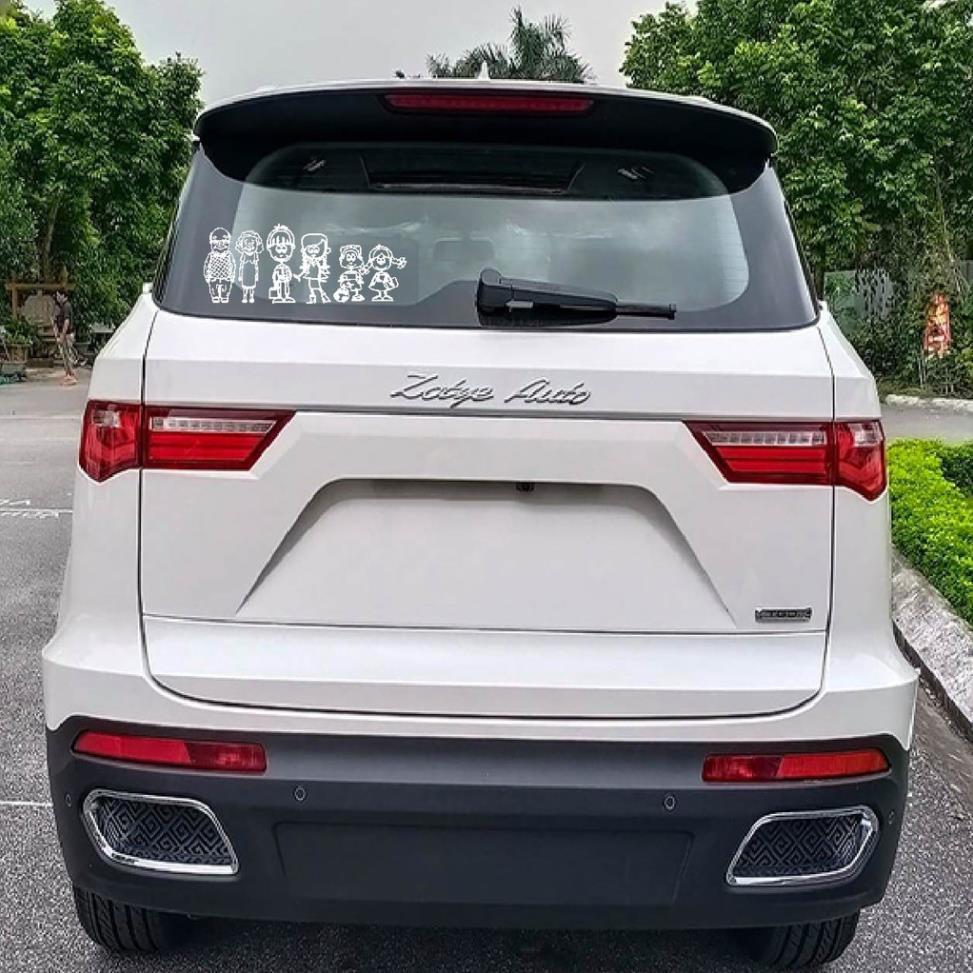 Decal dán xe hơi, sticker dán xe ôtô, tem xe hơi, tem dán hình gia đình độc đáo nhiều mẫu
