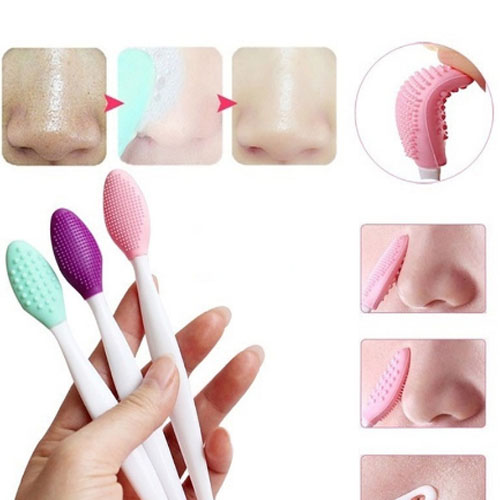 Cây rửa mặt silicone mềm mại giảm mụn đầu đen tẩy tế bào chết massage làm sạch chăm sóc da