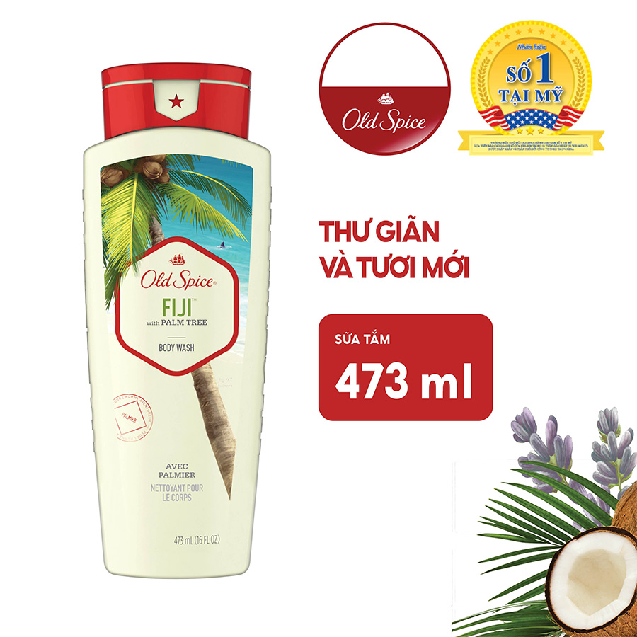 Sữa tắm Old Spice Hương Fiji 473ml (Nhập khẩu Mỹ)