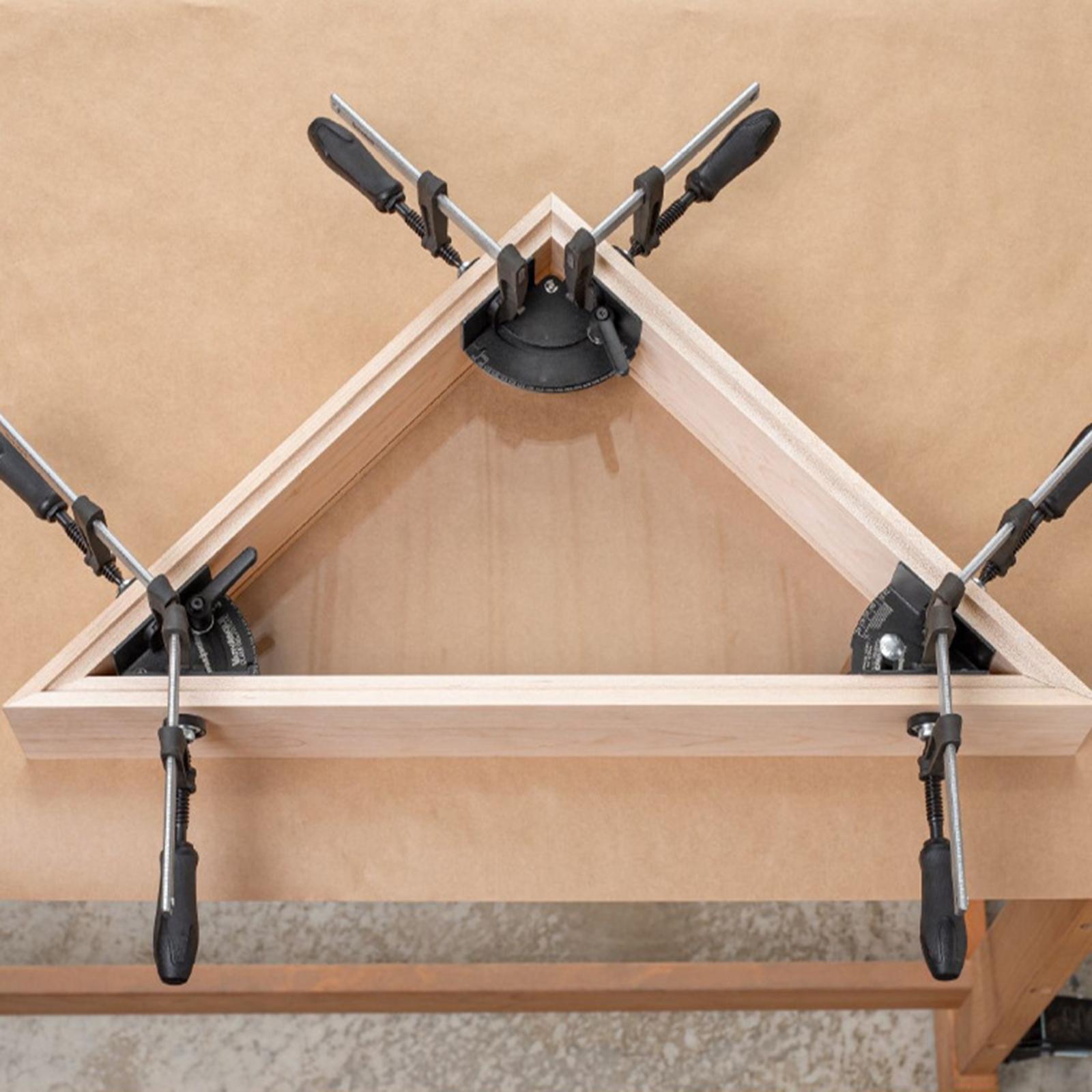 Iron Angle Clamps Rule Miter Gauge Angle Measuring Ruler Carpenter Tool