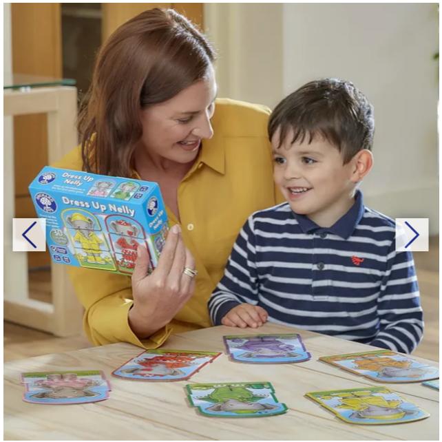 Trò chơi trí tuệ Dress Up Nelly - Orchard Toys giúp trẻ nhận biết màu sắc và phối hợp tay mắt
