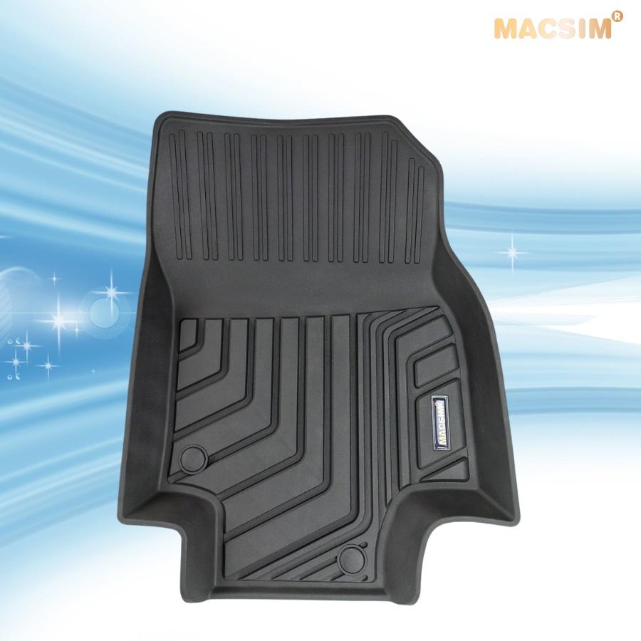 Thảm lót sàn xe ô tô Toyota Highlander 2020-nay Nhãn hiệu Macsim chất liệu nhựa TPE đúc khuôn cao cấp - màu đen
