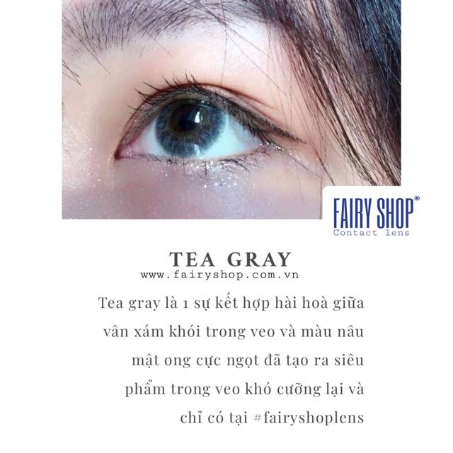 Hình ảnh Áp tròng TEA gray 14.0mm - Kính Áp Tròng FAIRY SHOP CONTACT LENS độ 0 đến 6