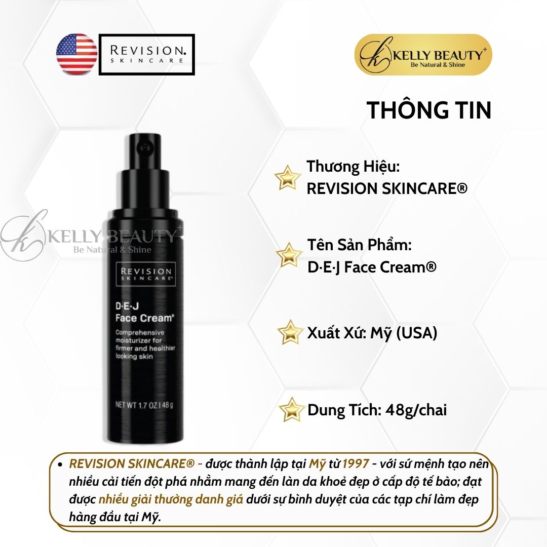 Kem Dưỡng Ẩm, Trẻ Hóa Da Revision D·E·J Face Cream | Kelly Beauty