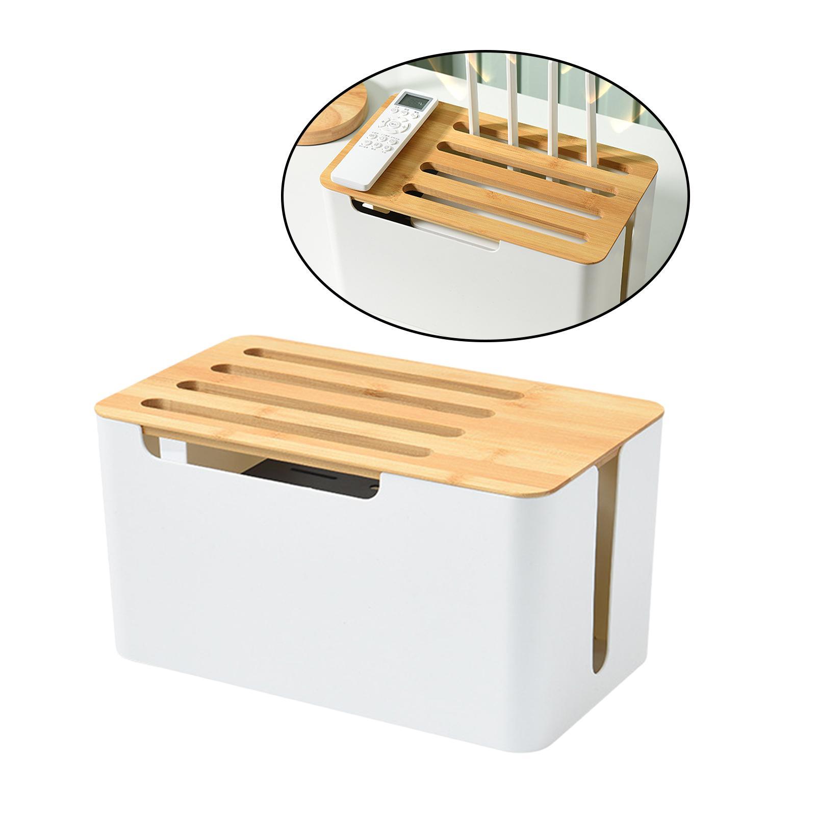 Shelf Storage Box Cable Management Organizer Cable Bracket for Office