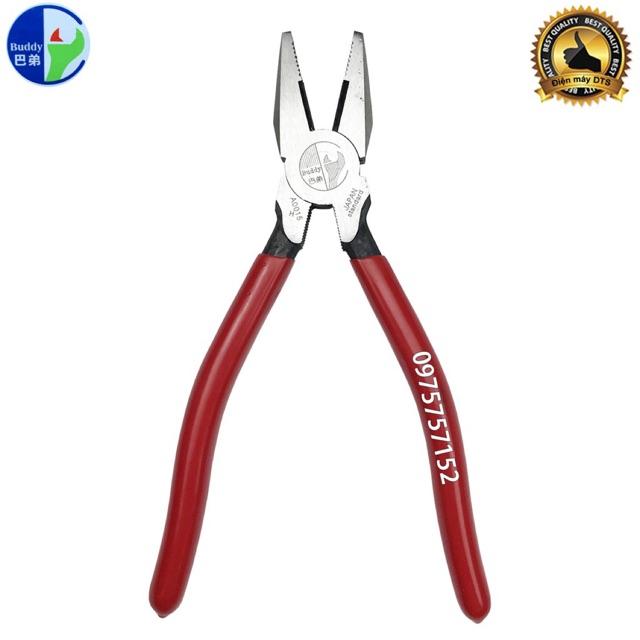 Kìm điện cao cấp Nhật Bản Buddy 8 Inch/ 200mm, thép S58C SteelJIS - Tiêu chuẩn công nghiệp nặng