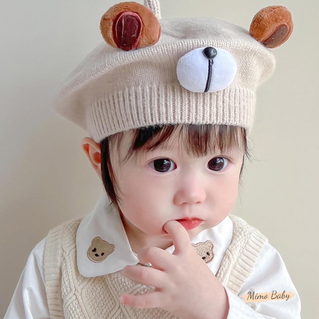 Mũ nồi chất liệu len hình cún dễ thương cho bé MN211 Mimo baby