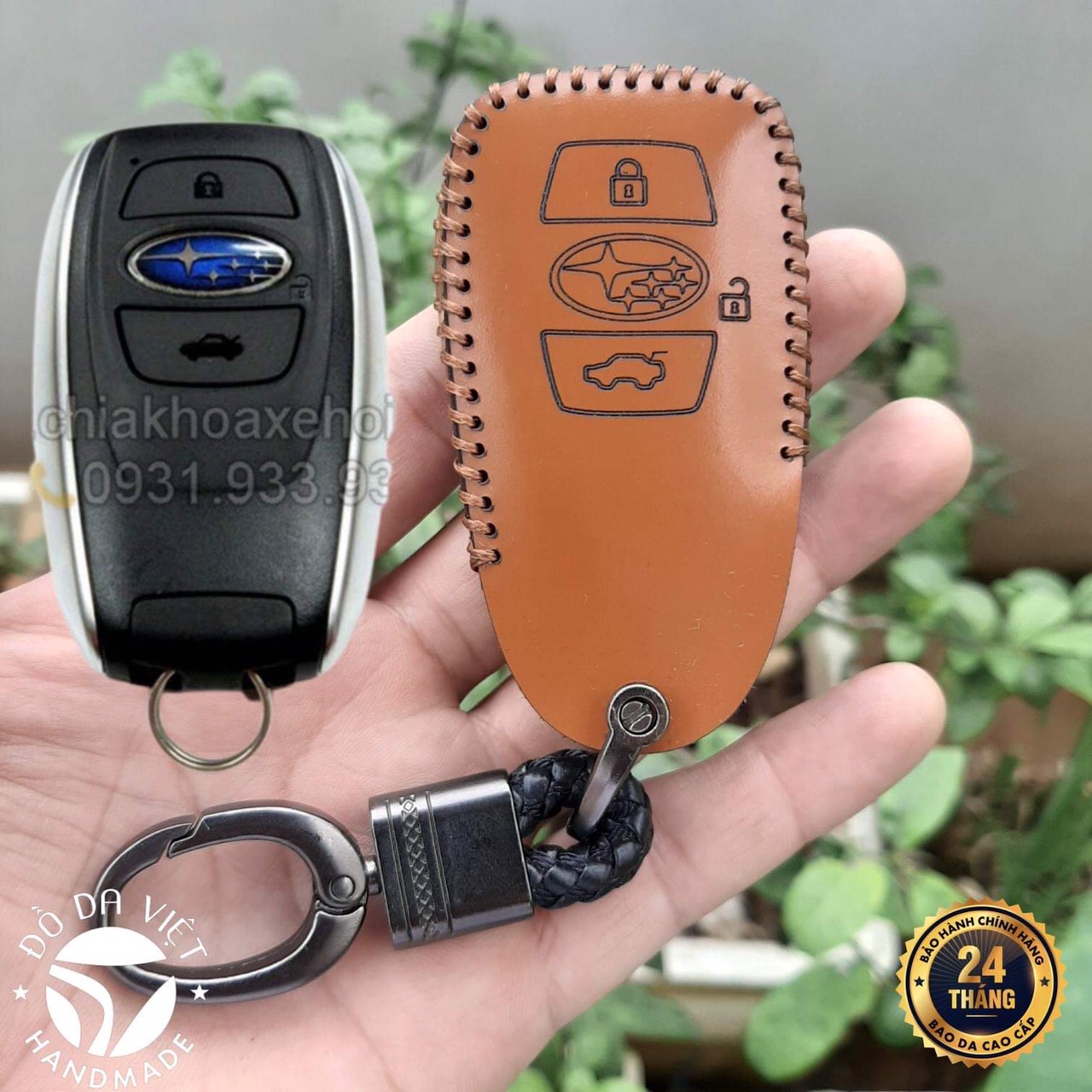 Bao da chìa khoá SUBARU ,subaru forester, wrx, xv , outback, legacy da bò thật, bảo hành 2 năm