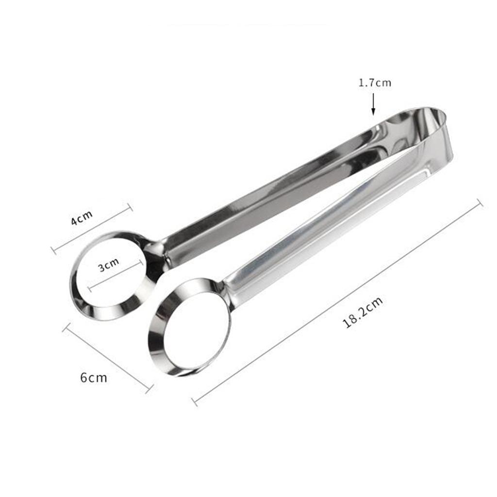 Stainless Steel Tweezers Kitchen Egg Tongs Clip Culinary Frying Food Tongs