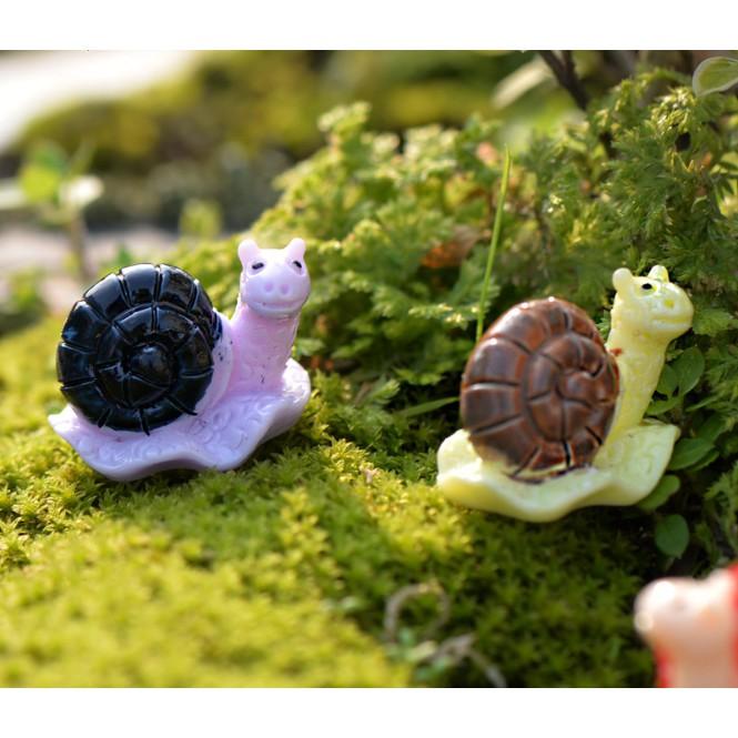 KHO-HN * Mô hình ốc sên dễ thương trang trí tiểu cảnh, bonsai, DIY