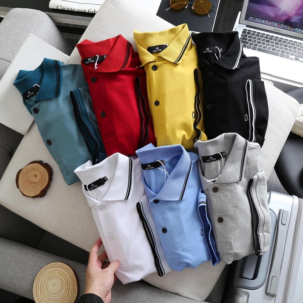 Áo thun polo nam big size tay ngắn có cổ bigsize < 130kg - thái đủ màu
