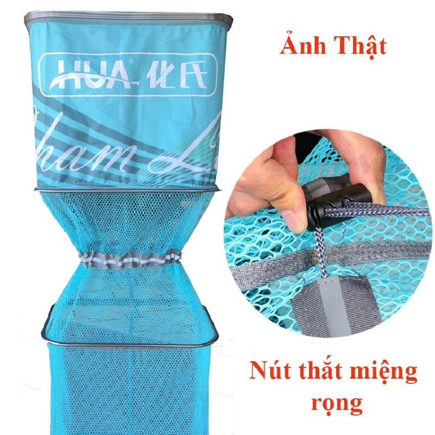 Rọng Cá HUA hình chữ nhật , Giỏ đựng cá khung kim loại siêu bền chuyên câu đài câu đơn cao cấp SKK-1