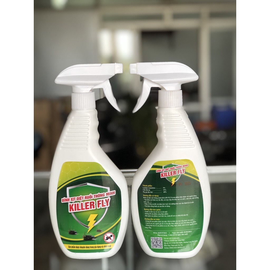 Chai xịt ruồi Killer Fly 500ml hiệu quả an toàn cho mọi người