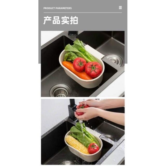 Giỏ nhựa đa năng đựng đồ treo bồn rửa bát,phễu lọc rác bồn rửa đa năng