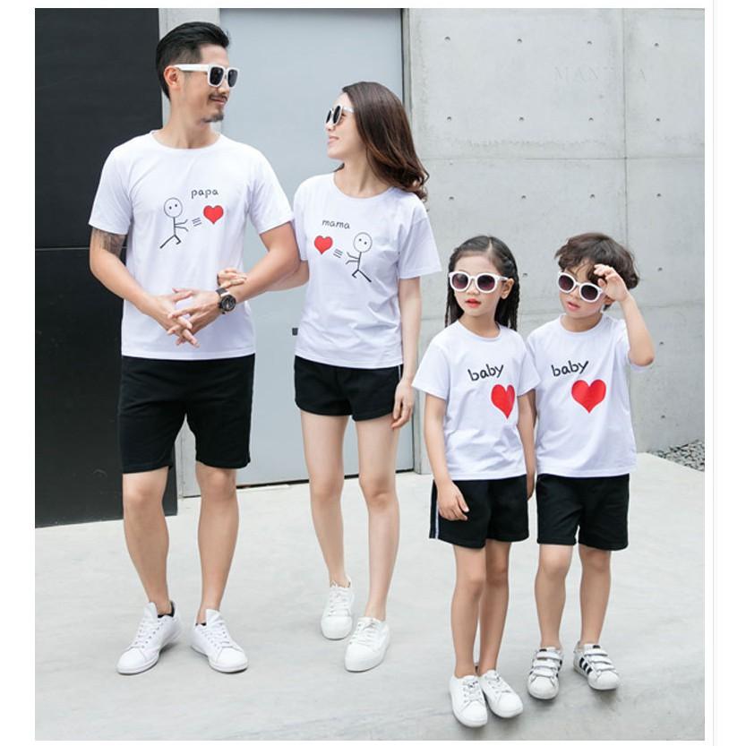 {đủ size} Áo thun nhóm, Áo gia đình - PAPA MAMA