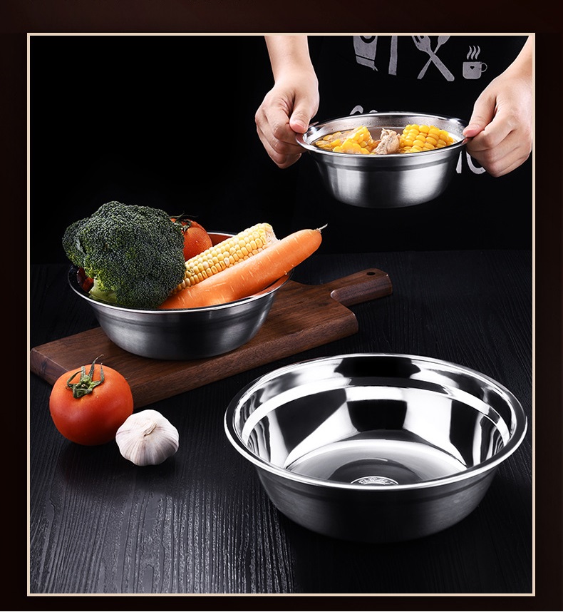 Thau Inox 304 - 18x6.5cm,, 850ml, 122g