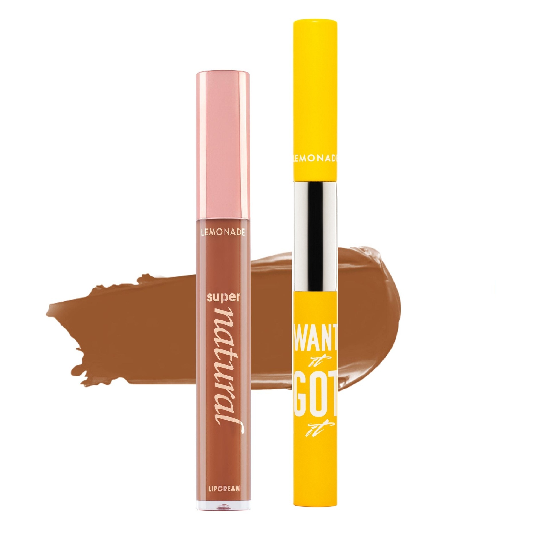 Combo Son kem lì Lemonade SuperNatural Matte Lipcream và Chì kẻ mày 2 đầu Want It Got It