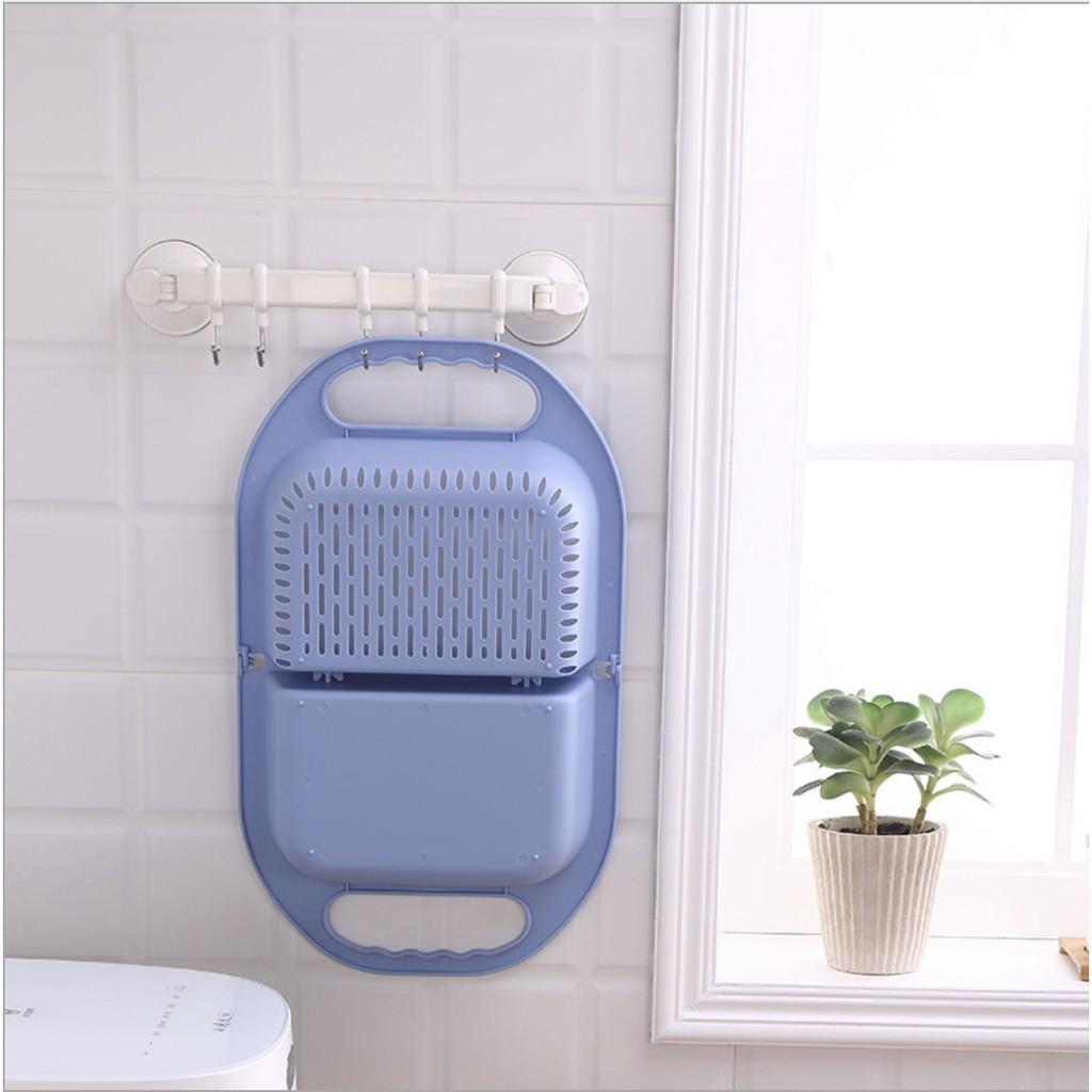 RỔ NHÀ BẾP XẾP GỌN TIỆN LỢI JAPAN PP 2 TRONG 1  - AsiaMart
