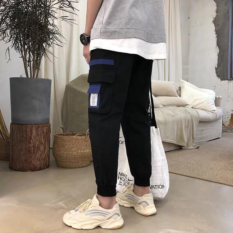 Quần jogger túi hộp nam vải kaki co giãn, mềm mịn y ảnh