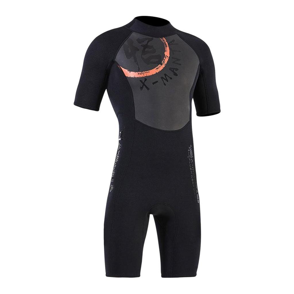1Piece Men 1.5mm Diving Wetsuit -Piece Short Sleeve Wet Suit Jumpsuit