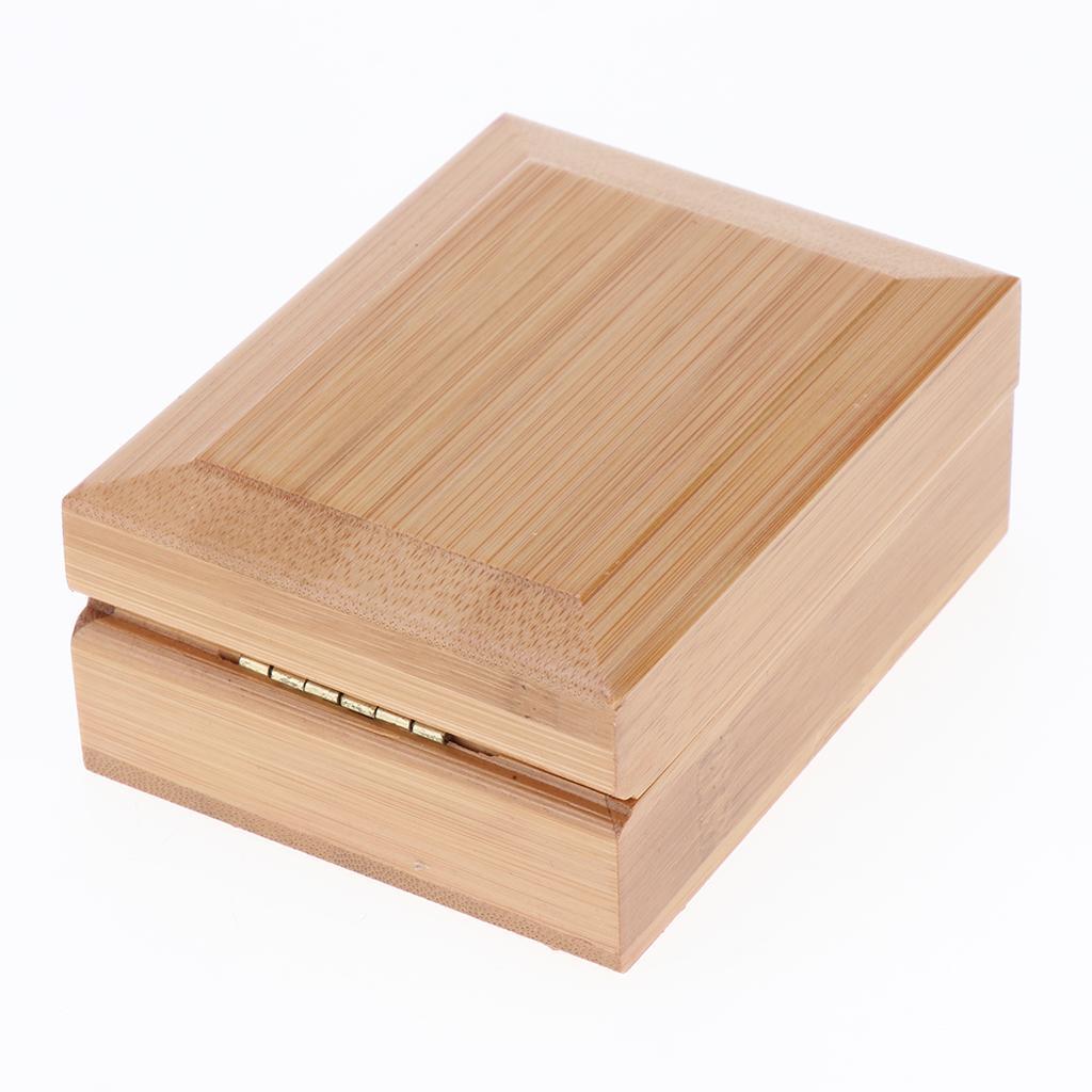 Unfinished Wooden Jewelry Box Storage, Wood Pendant Necklace Organizer for Women Men, Luxury Case for Earrings Bracelets Watches
