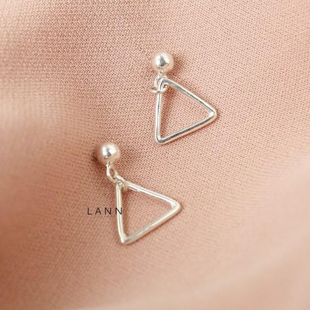 Khuyên dot nối tam giác S925 LANN