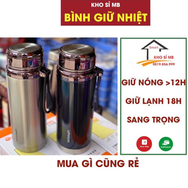 Bình giữ nhiệt 1000ml -1500 ml nắp kim cương sang trọng - giữ nóng giữ lạnh trên 12 giờ kho sỉ mb