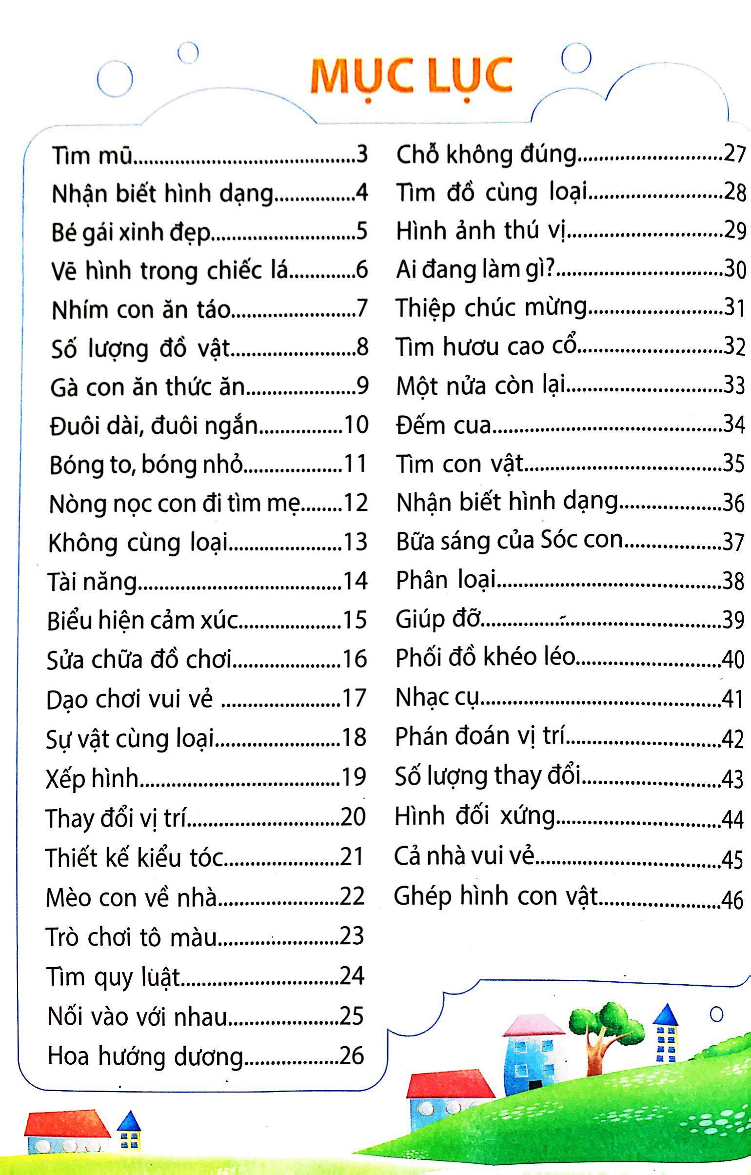 Sân Chơi Trí Tuệ Cho Trẻ - Rèn Luyện Tư Duy Não Trái + Phát Triển Sáng Tạo Não Phải - Dành Cho Bé 3-4 Tuổi - Tập 1