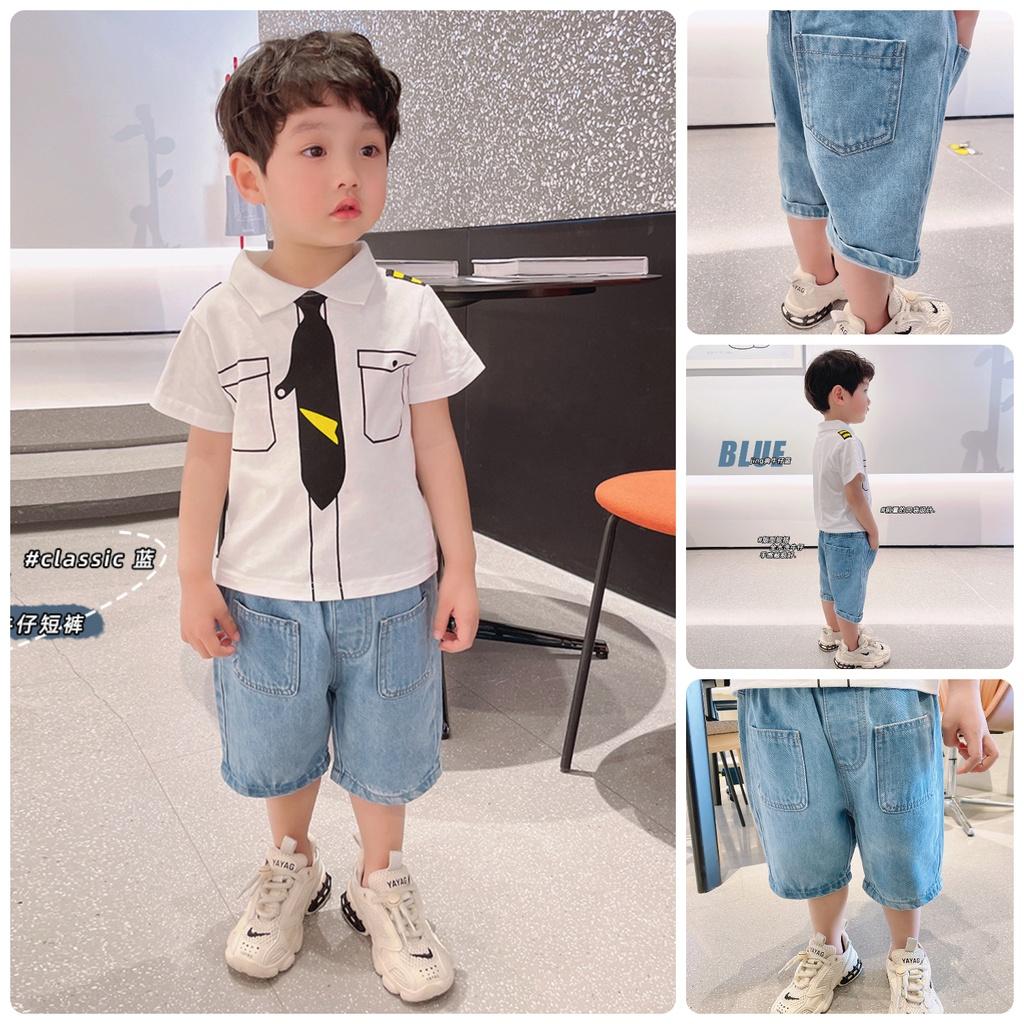 QJ28 Size90-130 (9-27kg) Quần jean bé trai (Quần short chất co giãn mạnh, hàng đẹp XILIBA) Thời trang trẻ em