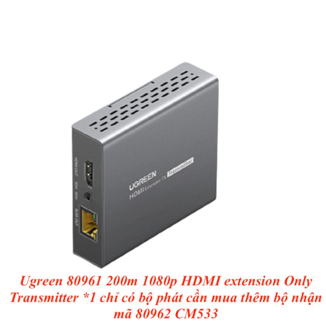 Ugreen UG80961US506TK 200m 1080p HDMI extension Only Transmitter *1 chỉ có bộ phát cần mua thêm bộ nhận mã 80962 - HÀNG CHÍNH HÃNG