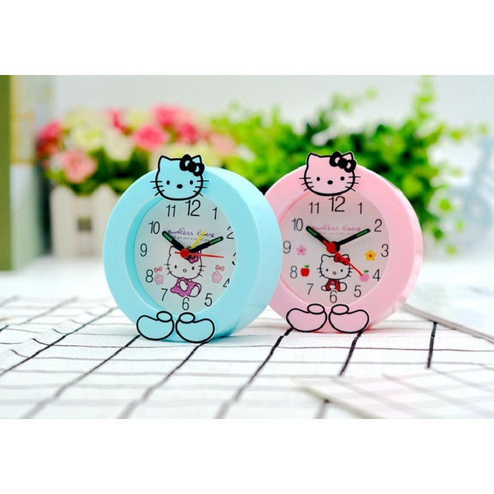 Đồng Hồ Để Bàn Hello Kitty Siêu Dễ Thương - Màu Ngẫu Nhiên
