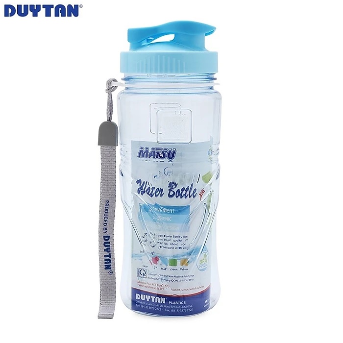 Bình nước nhựa Duy Tân 350ml (6,5 x 6,5 x 21 cm) - 32512 - Giao màu ngẫu nhiên - Hàng chính hãng