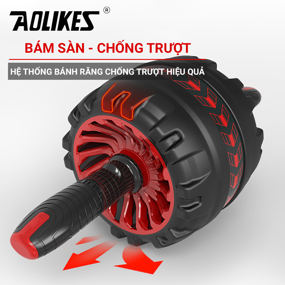 Con lăn tập bụng cao cấp AB Roller AOLIKES A-SW800 có lò xo trợ lực