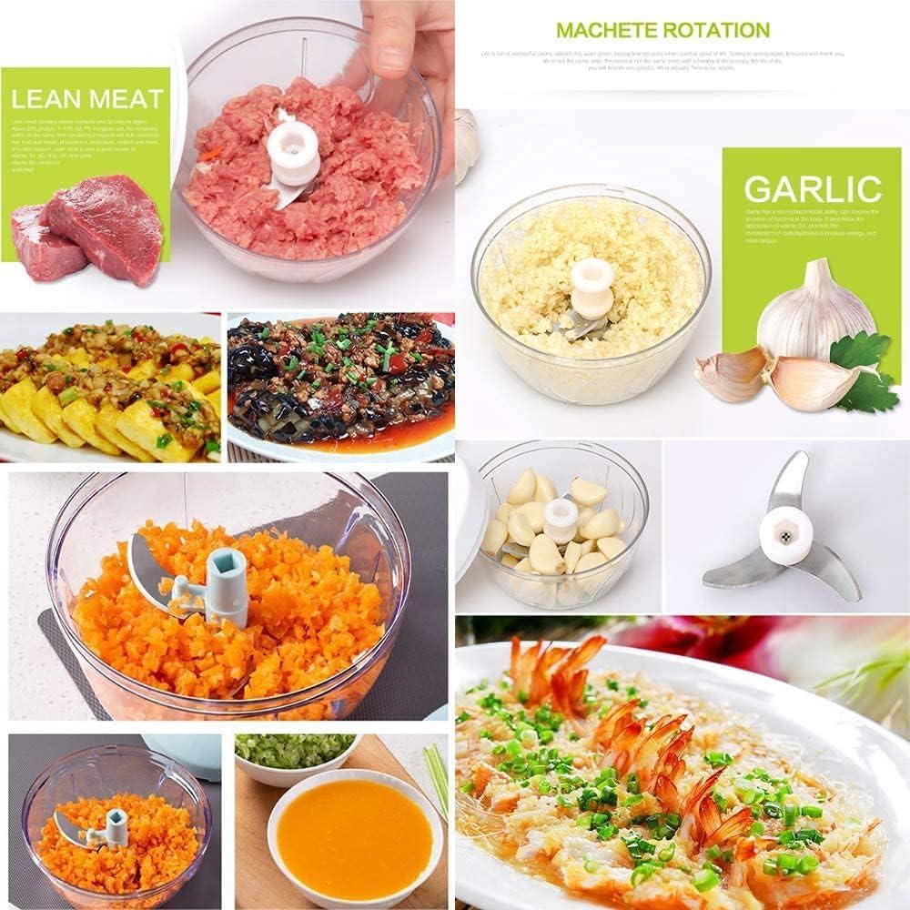 Cối xay thủ công 5 giây, cắt và trộn 900ml rau, thịt, các loại hạt và hành