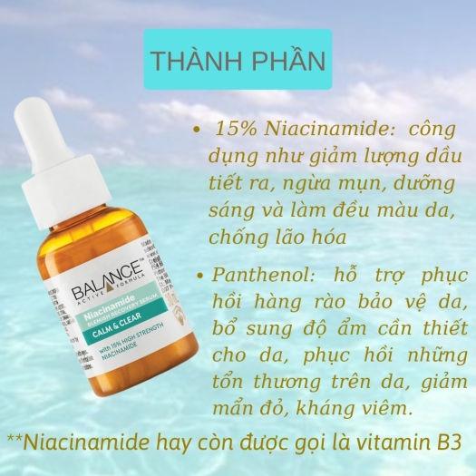 Serum Ngừa Mụn Giảm Thâm Balance Active Formula Niacinamide 15 % Blemish Recovery