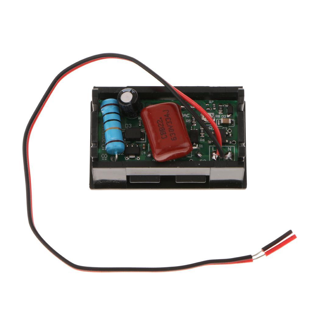 0.56" 2 Wire AC70-500V Digital Voltmeter Volt Voltage Meter Cars Motor