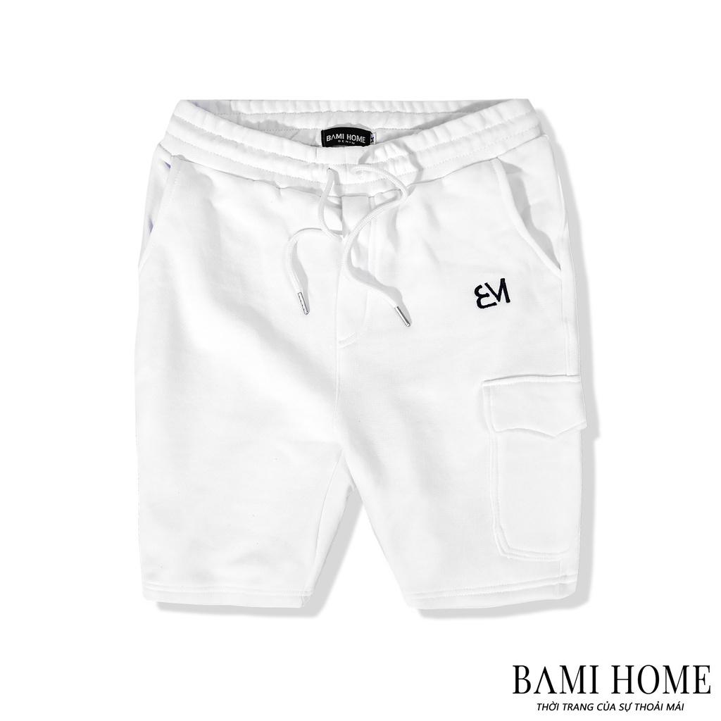 Quần đùi nỉ túi hộp cao cấp BAMIHOME phong cách cá tính tiện lợi QN-008