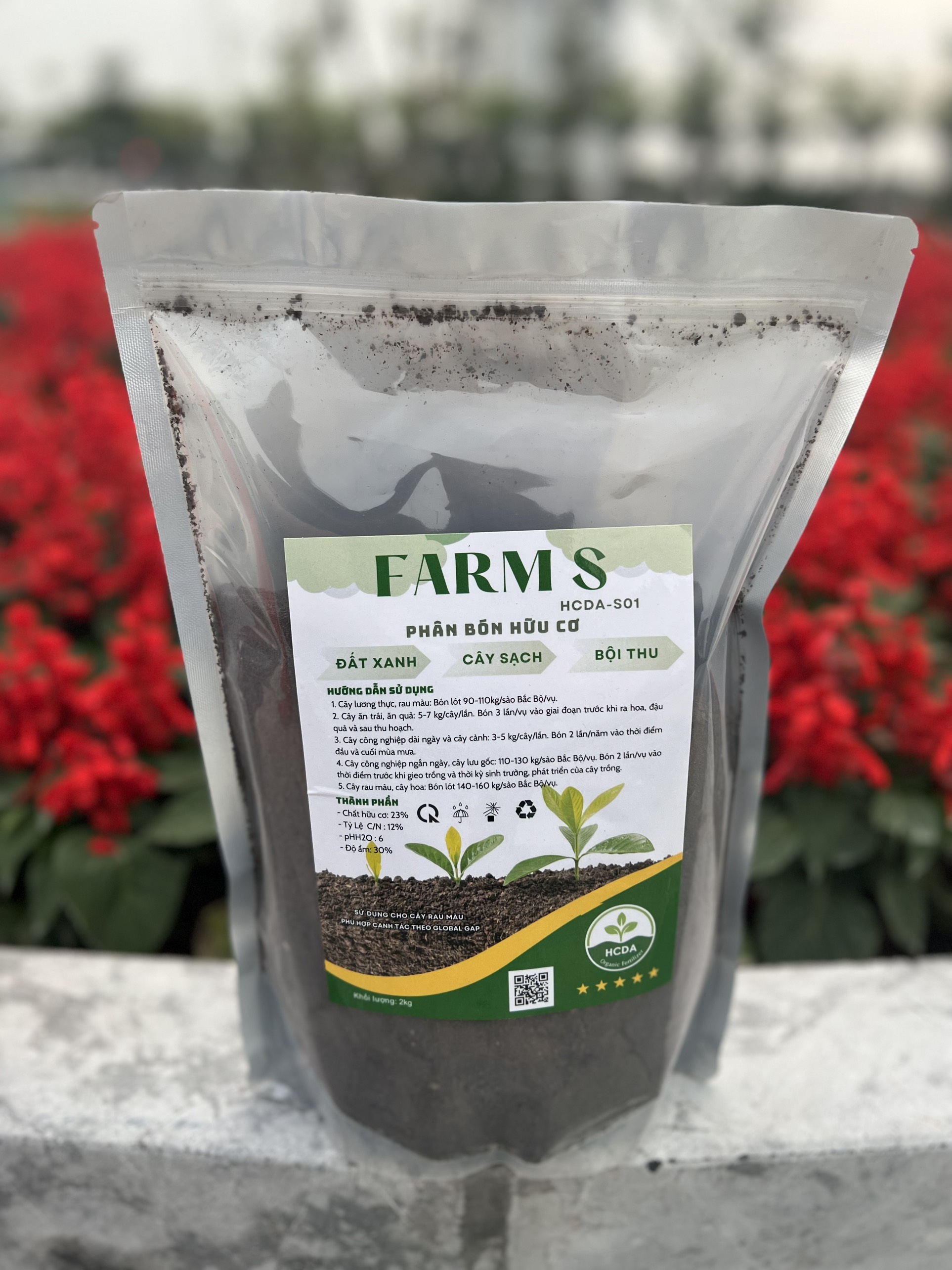 Phân Hữu Cơ FARM'S - HCDA S01 Dành Cho Rau Màu - S01XL
