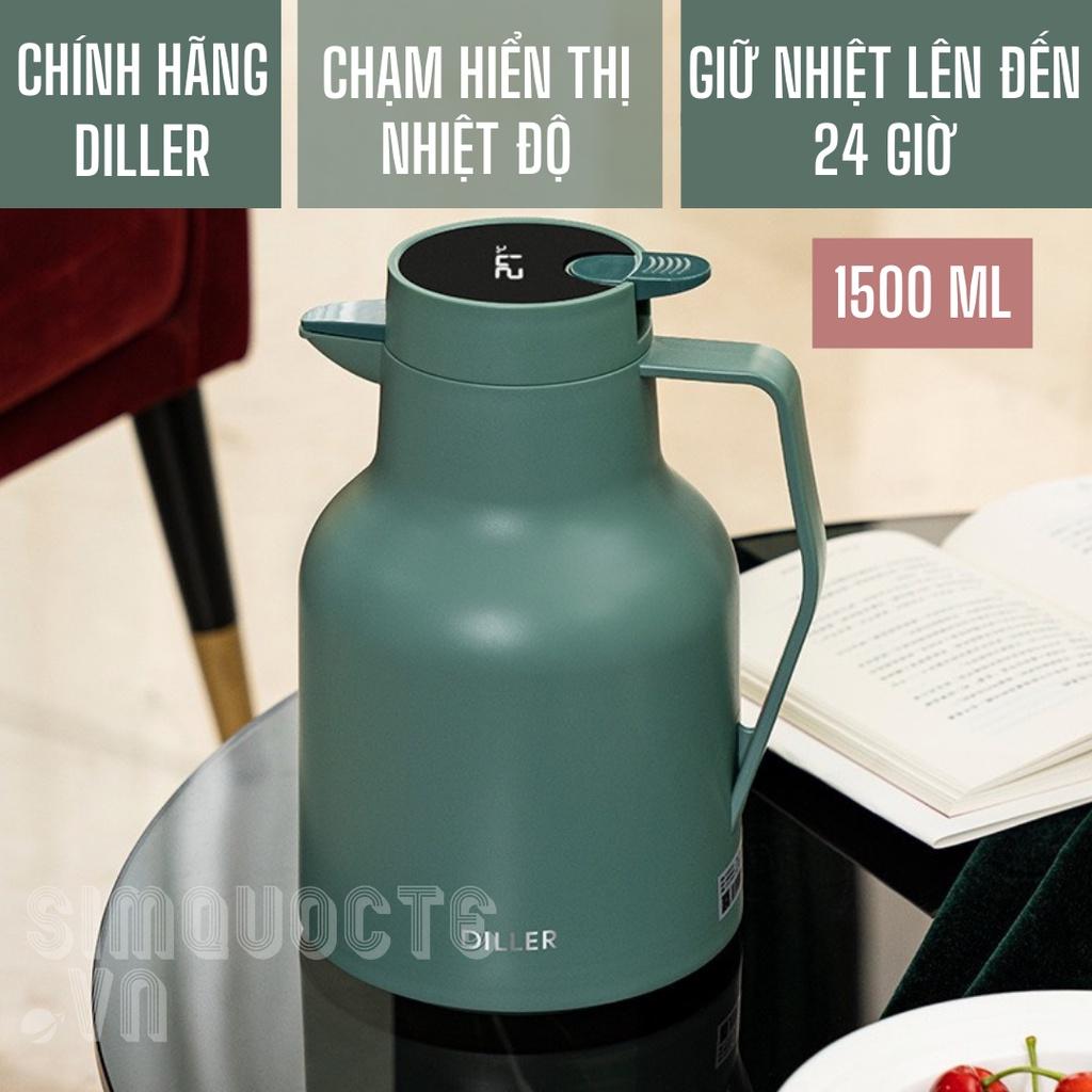 Bình Nước Ấm Nước Giữ Nhiệt Có Màn Hình Hiển Thị Nhiệt Độ Thông Minh Chất Lượng Cao DILLER