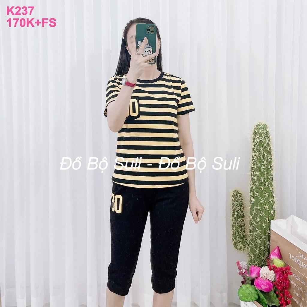 Đồ Mặc Nhà Lỡ Thun Cotton sọc ngang - Bền, Đẹp, Năng Động, Chất liệu cao cấp
