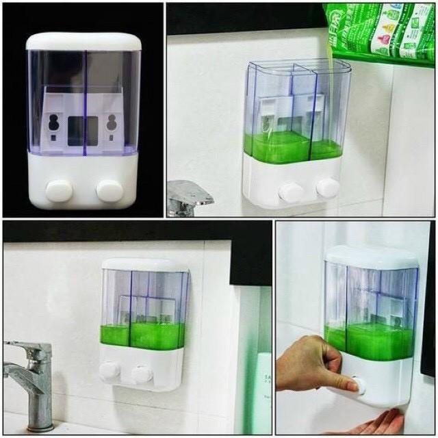 Hộp nhả dầu gội, sữa tắm, chất lỏng 2 ngăn siêu hot