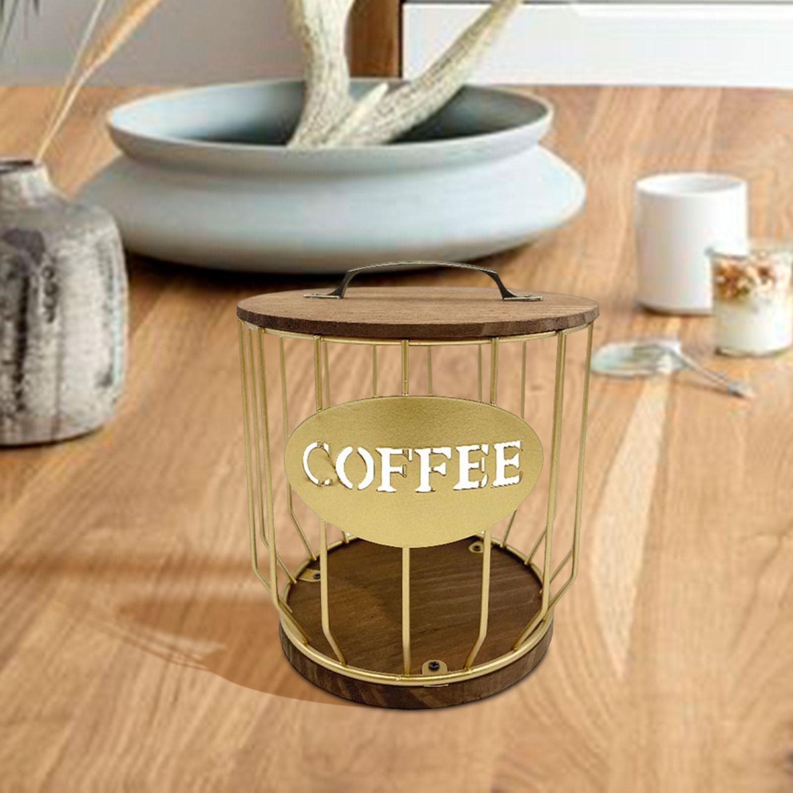 Coffee Pod Holder Storage Organizer Container for Coffee Bar Decor Counter