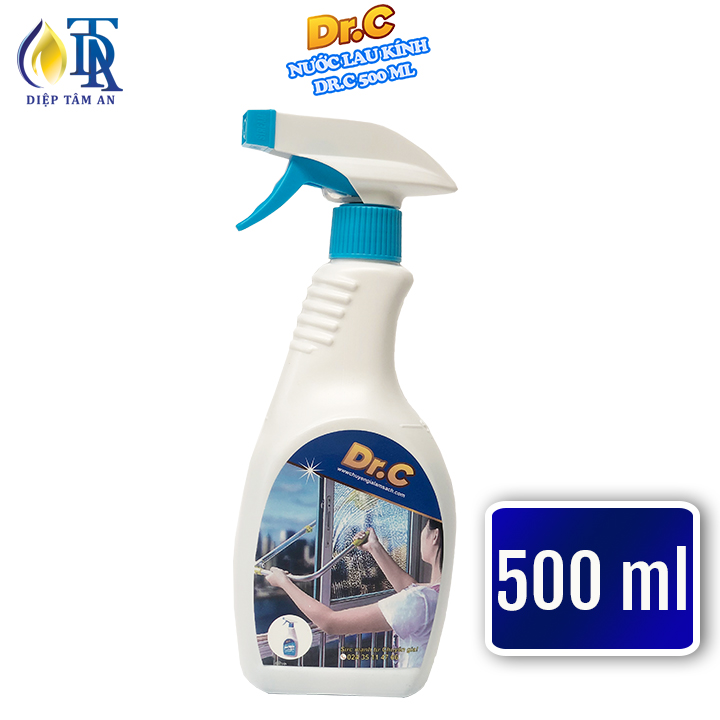 Nước Lau Kính Dr.C 500ml Siêu Nhanh,Sạch Trong Suốt,Không Tỳ Vết An Toàn Cho Người Sử Dụng