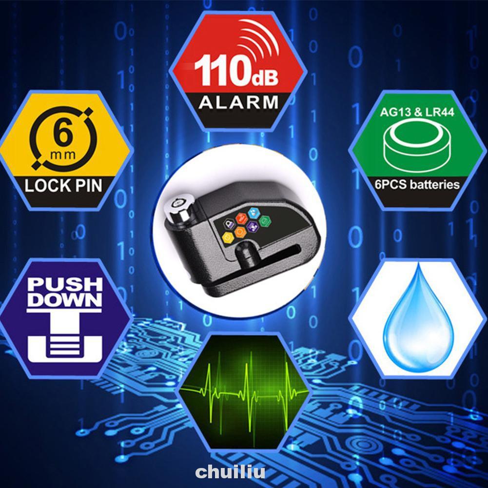 Khóa Phanh Đĩa Chống Trộm Không Thấm Nước Cho Xe Máy
