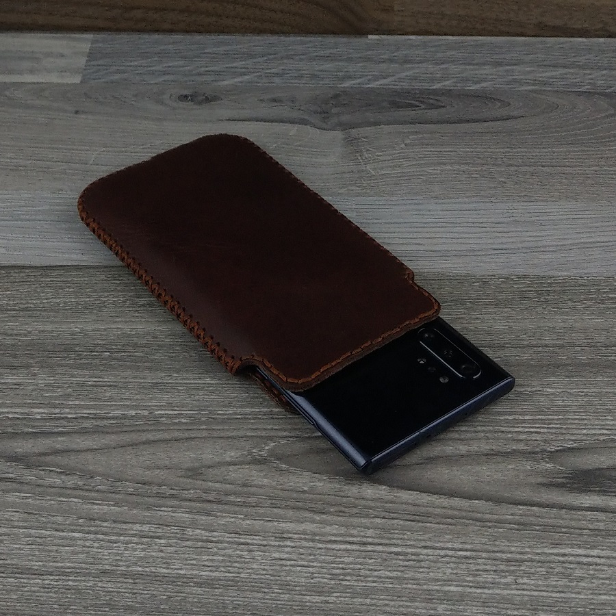 Bao Da Túi Rút dành cho samsung galaxy s9 Da Bò Sáp