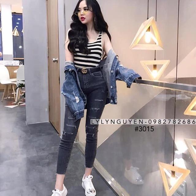 Quần jean skinny cao cấp kèm ảnh thật