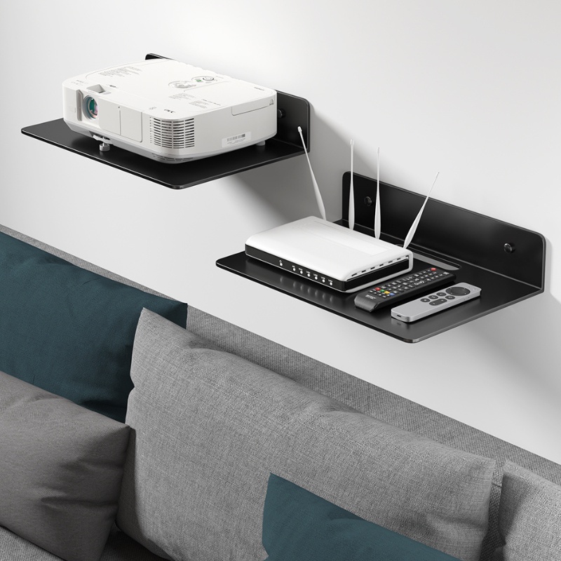 Kệ treo kim loại Dola Home để máy chiếu, camera, bộ phát WiFi, loa, bàn phím không cần khoan đục có lỗ đi dây điện